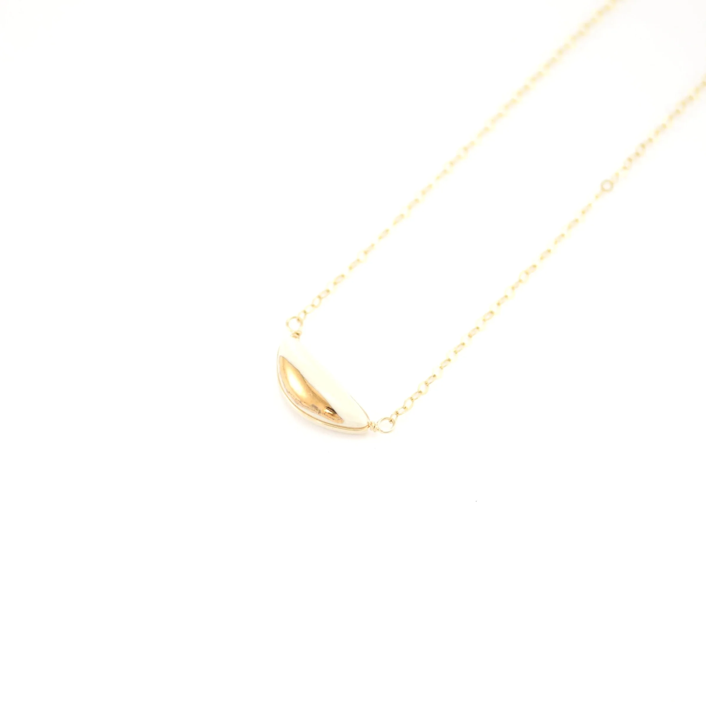 teeny half pebble necklace — ZOË COMINGS